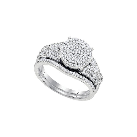 1-2CTW-Diamond MIRO-PAVE BRIDAL SET