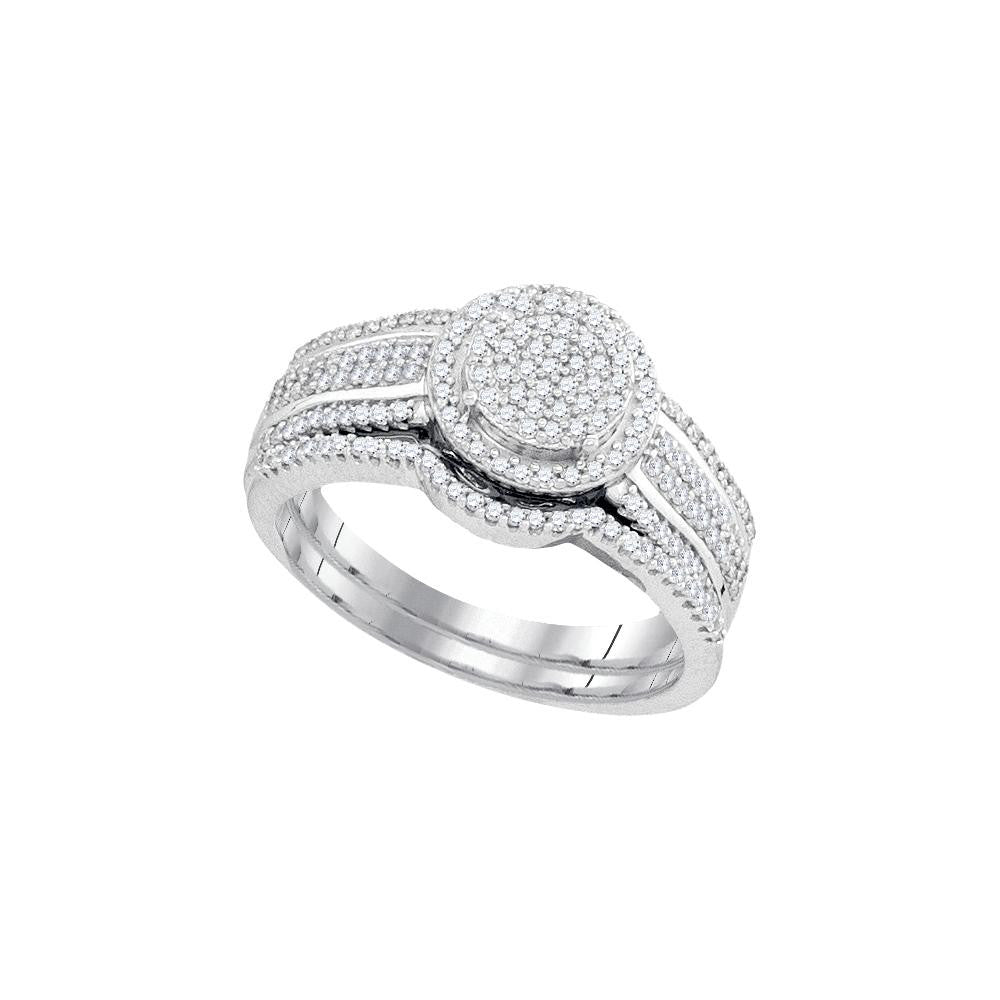 1-2CTW-Diamond MIRO-PAVE BRIDAL SET