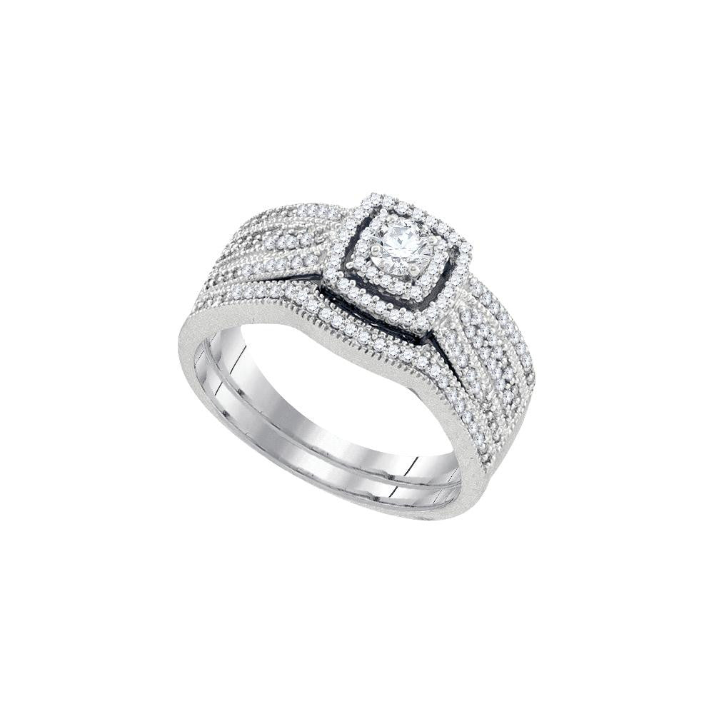 1-2CT-Diamond 1-6CT-CRD BRIDAL SET