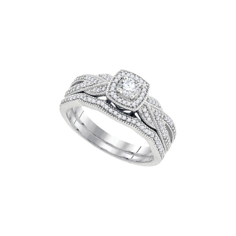 3-8CT-Diamond 1-6CT-CRD BRIDAL SET