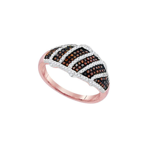 3-8CTW-Diamond MICRO-PAVE RED RING