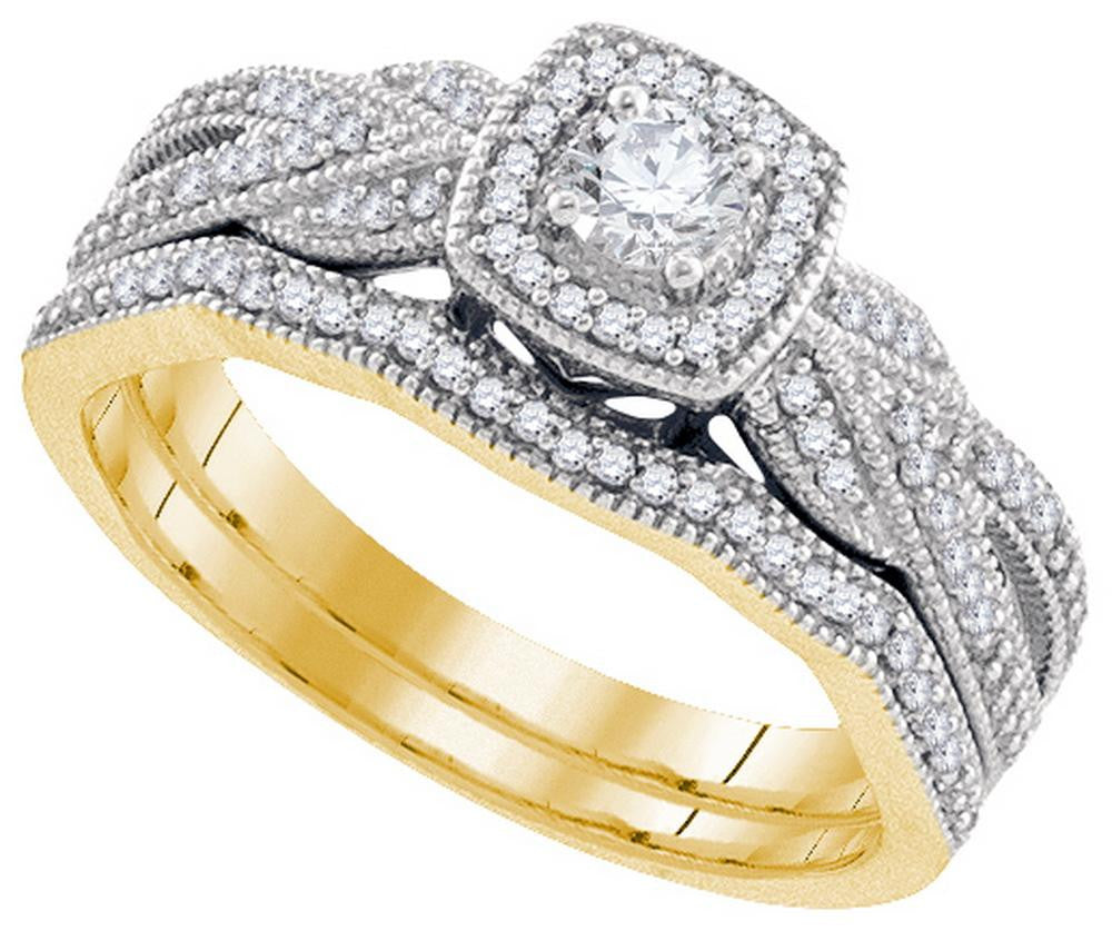 3-8CT-Diamond 1-6CT-CRD BRIDAL SET