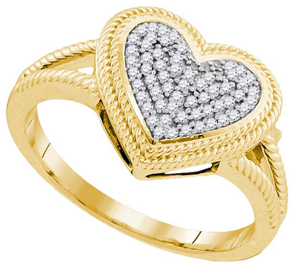 1-6CTW-Diamond MICRO-PAVE HEART RING