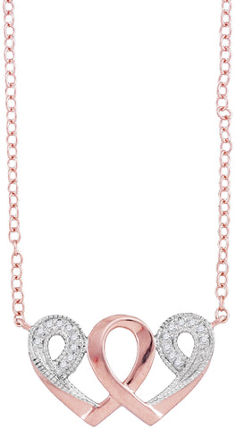 1-20CTW-Diamond HEART NECKLACE