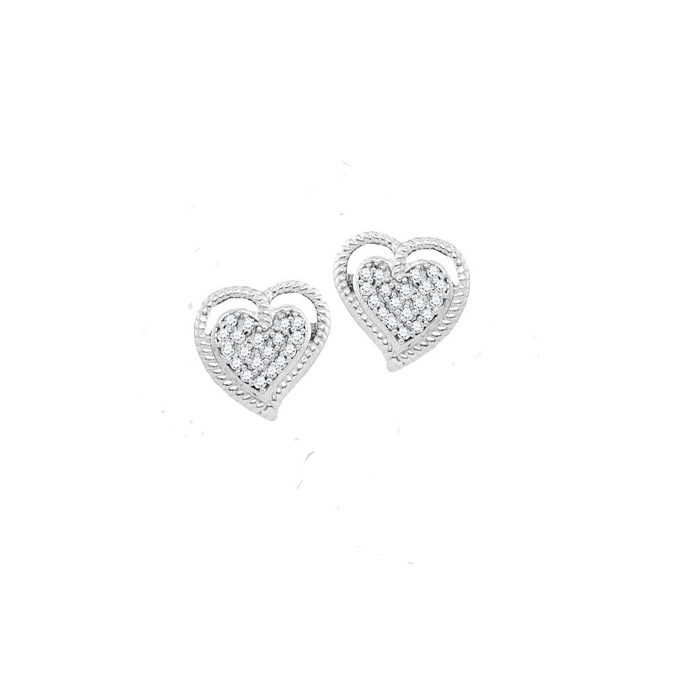 1-10CTW-Diamond HEART EARRING