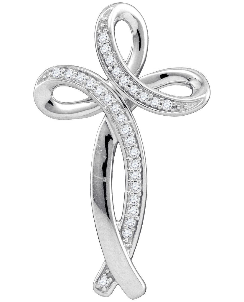 1-10CTW-Diamond CROSS PENDANT