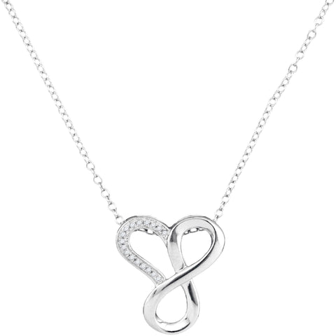 1-20CTW-Diamond HEART NECKLACE