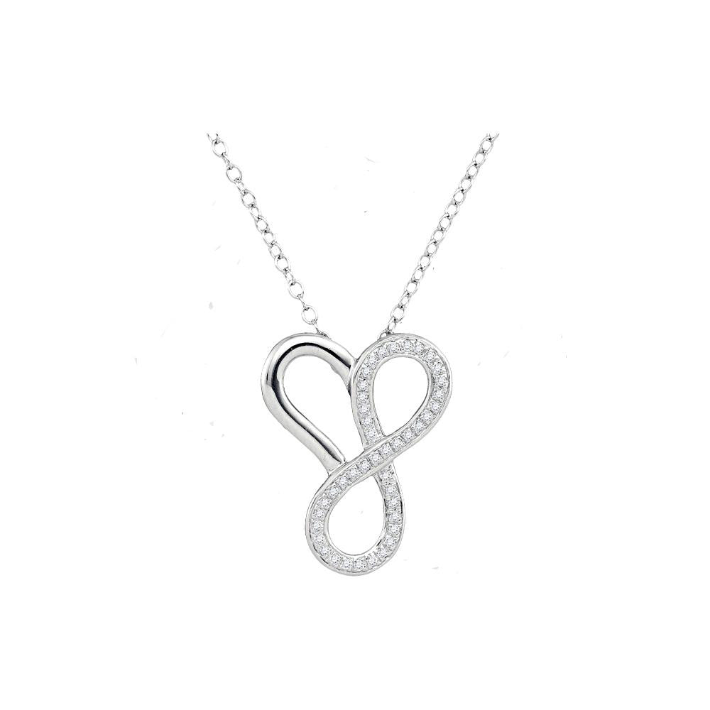 1-6CTW-Diamond HEART NECKLACE