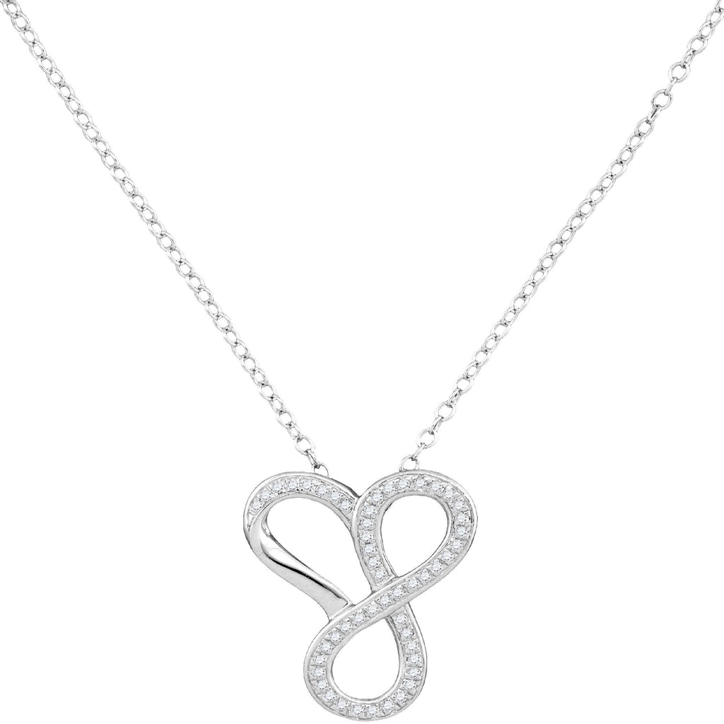 1-6CTW-Diamond HEART NECKLACE