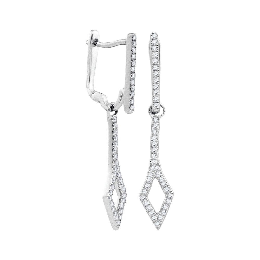 1-4CTW-Diamond MICRO-PAVE EARRING