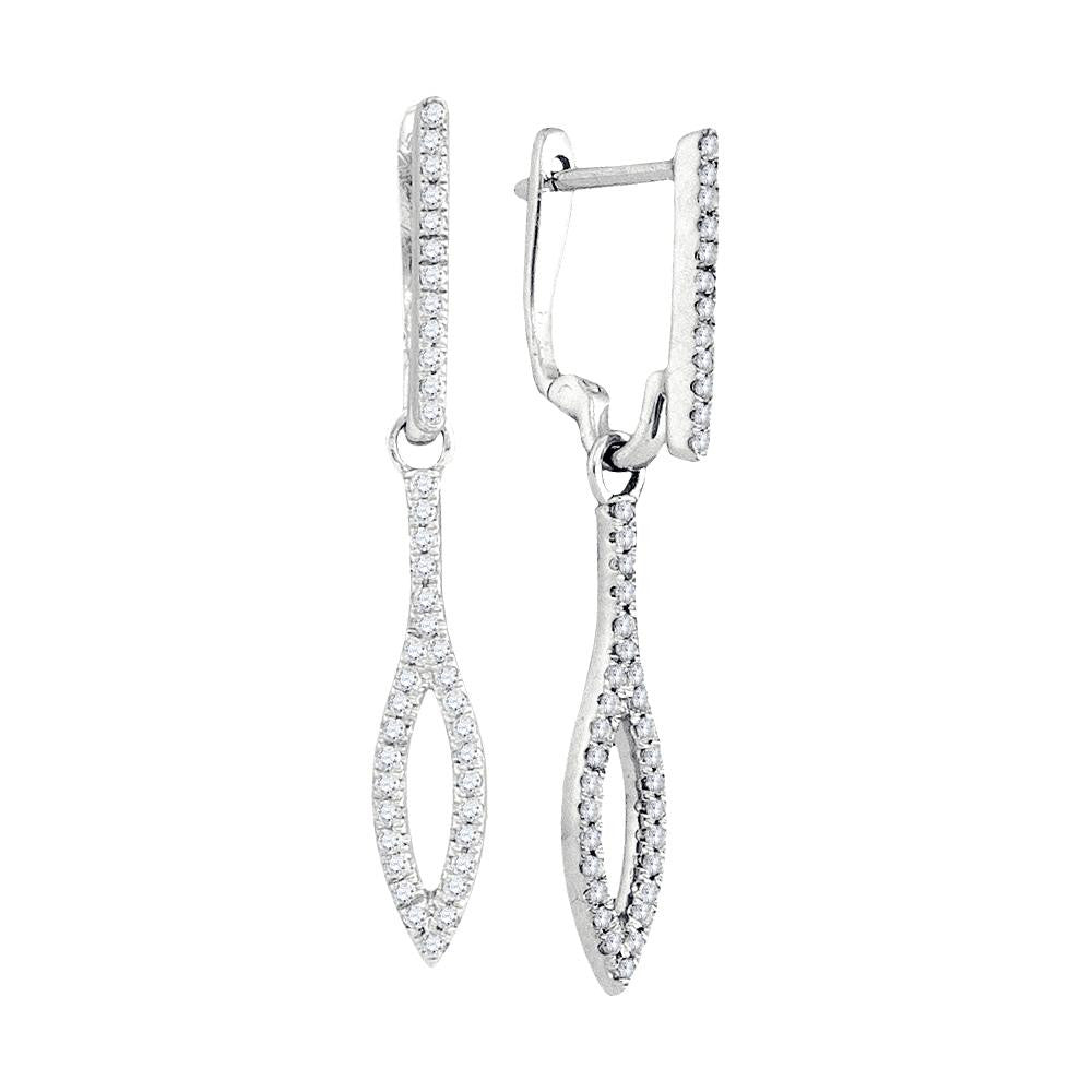 1-4CTW-Diamond MICRO-PAVE EARRING