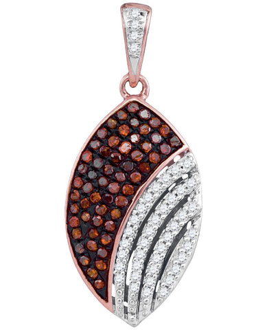 1-3CTW-Diamond MICRO-PAVE RED PENDANT