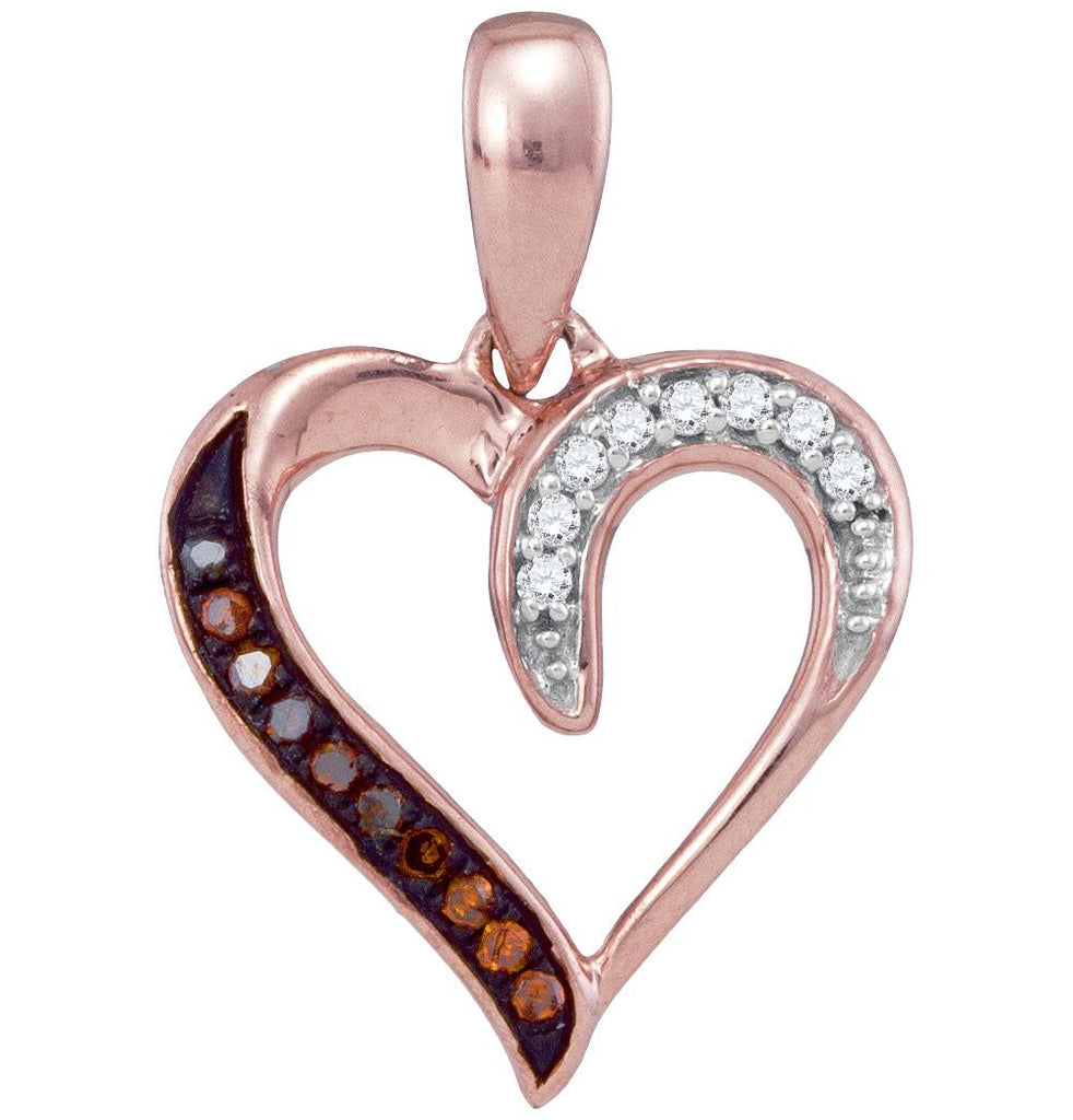 1-20CTW-Diamond RED HEART PENDANT