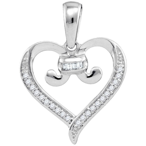 1-12CTW-Diamond HEART PENDANT