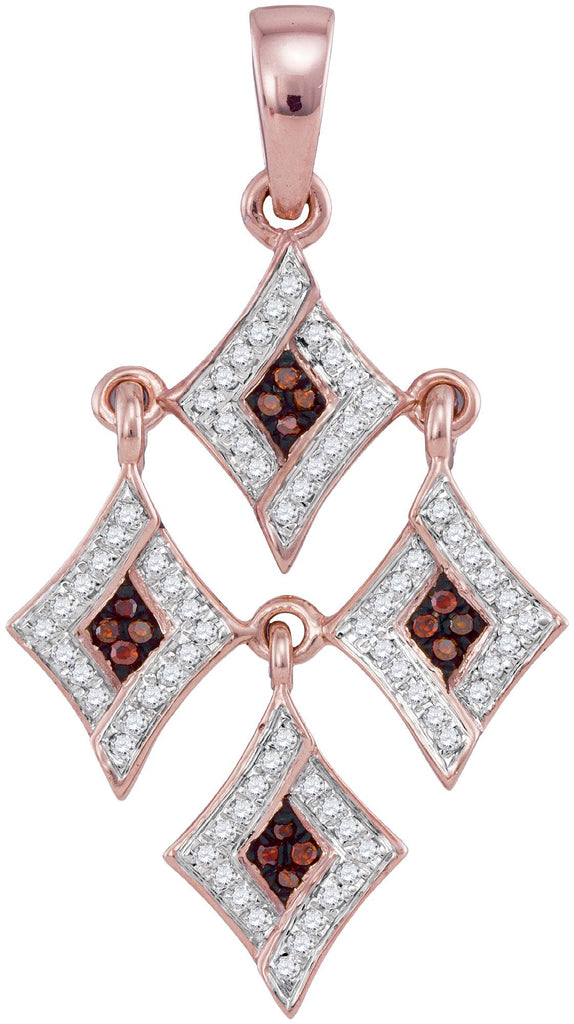 1-4CTW-Diamond FASHION RED PENDANT