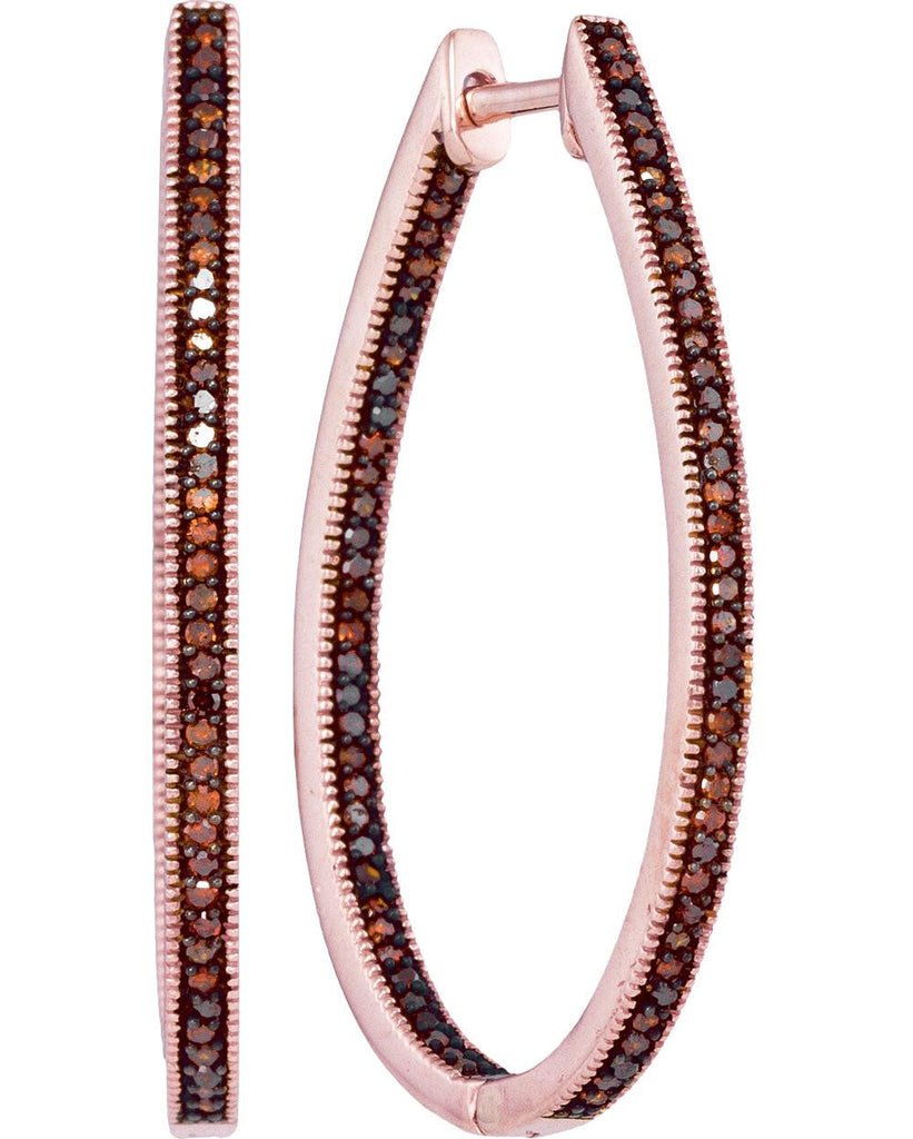 1-2CTW-Diamond FASHION RED HOOPS