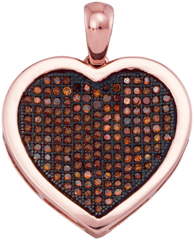 1-2CTW-Diamond HEART RED PENDANT