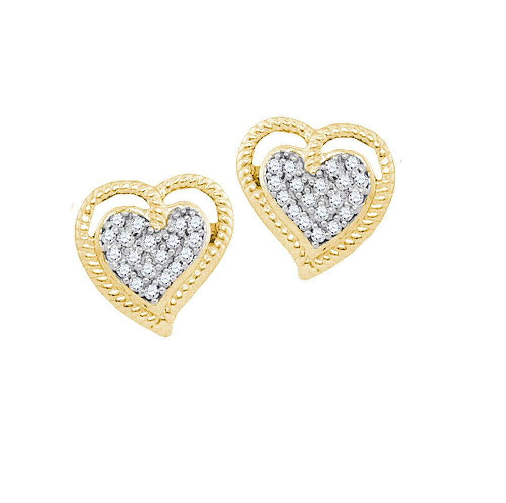 1-10CTW-Diamond HEART EARRING