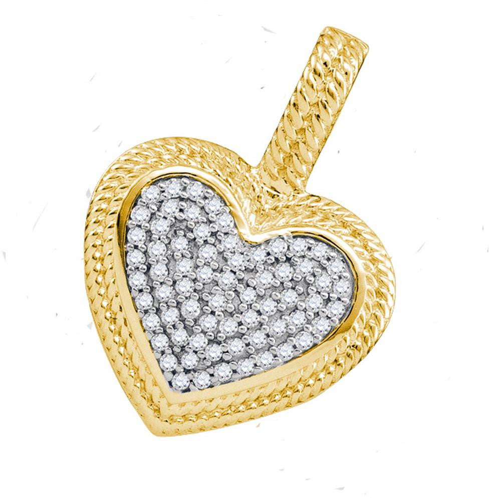 1-6CTW-Diamond MICRO-PAVE HEART PENDANT