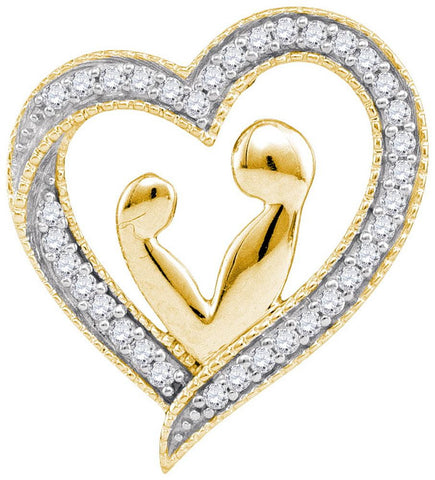 1-10CTW-Diamond HEART PENDANT