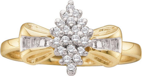 1-10CTW-Diamond CLUSTER RING