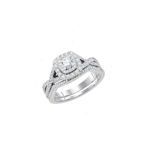 3-4CT-Diamond 1-5CT-CRD BRIDAL SET CERTIFIED