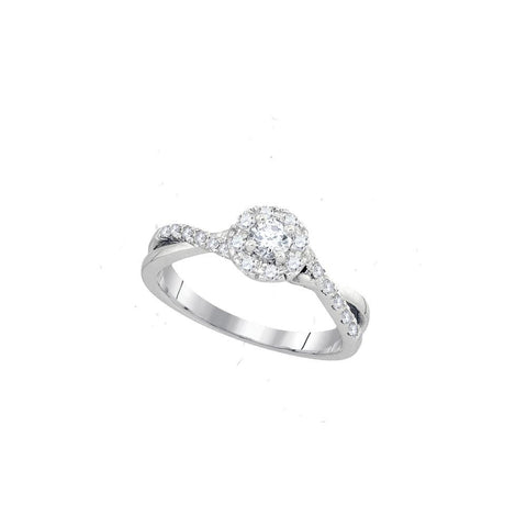 1-2CTW-Diamond 1-4CT-CRD BRIDAL RING