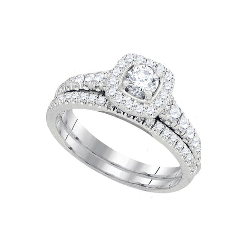 1 CTW-Diamond 3-8CT-CRD BRIDAL SET CERTIFIED