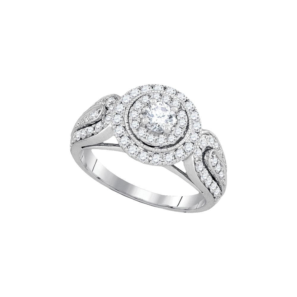 1 1-4CTW-Diamond 1-2CT-CRD BRIDAL RING