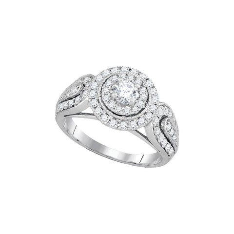 1 1-4CTW-Diamond 1-2CT-CRD BRIDAL RING