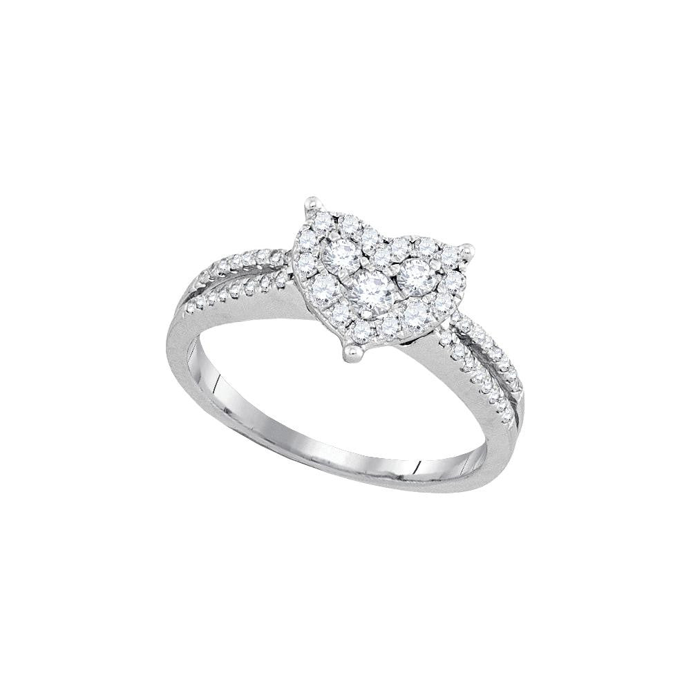 1-2CTW-Diamond HEART RING