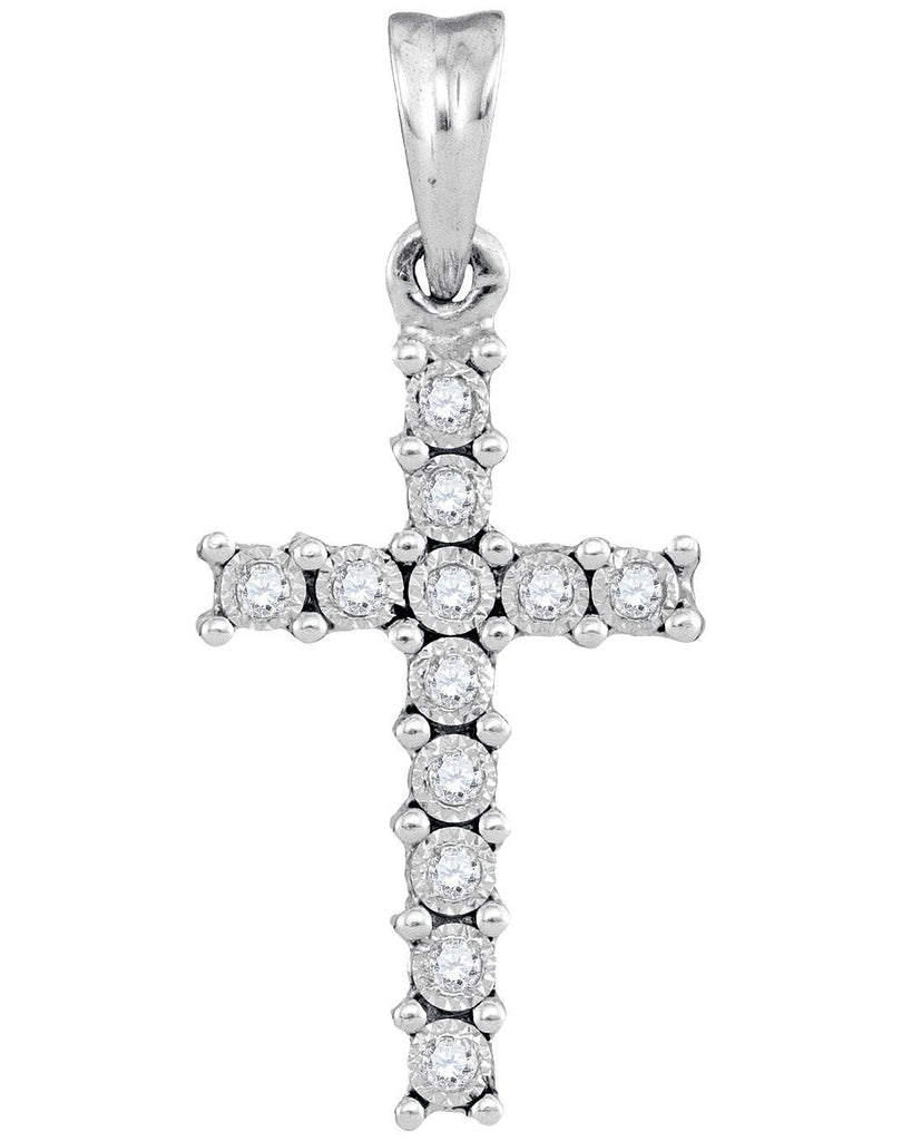 1-20CTW-Diamond CROSS PENDANT