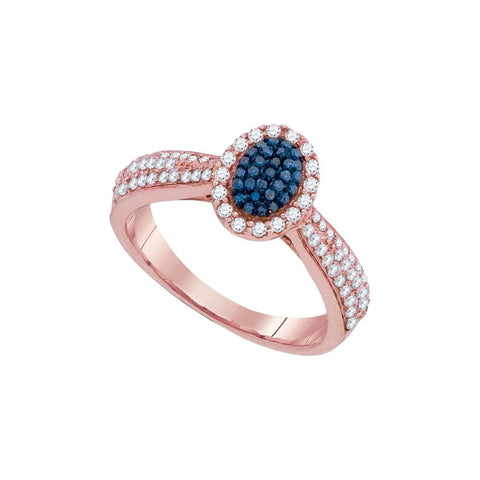 1-2CTW-Diamond FASHION BLUE RING