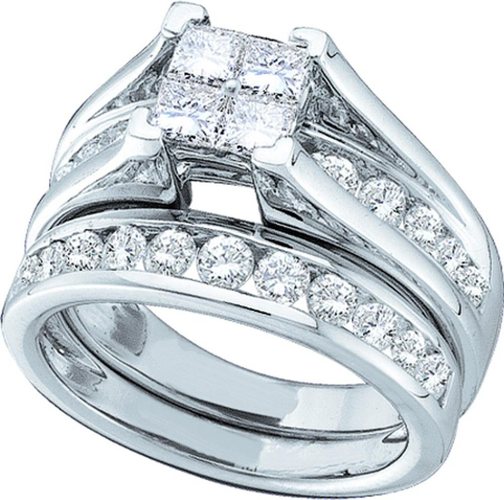 5 CT-Diamond INVISIBLE BRIDAL SET