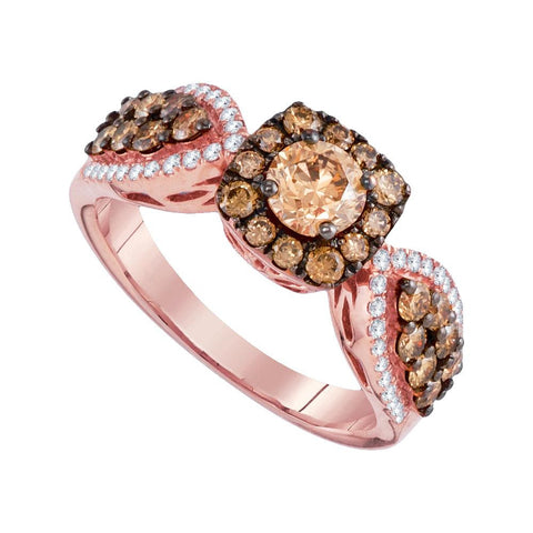 1 3-8CTW-Diamond BROWN  RING