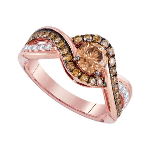 1  1-3CTW-Diamond BROWN  RING