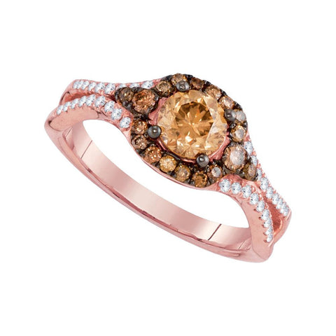 1 CTW-Diamond BROWN  RING