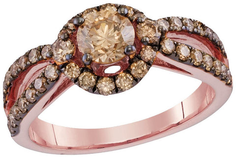 1 1-3CTW-Diamond BROWN  RING