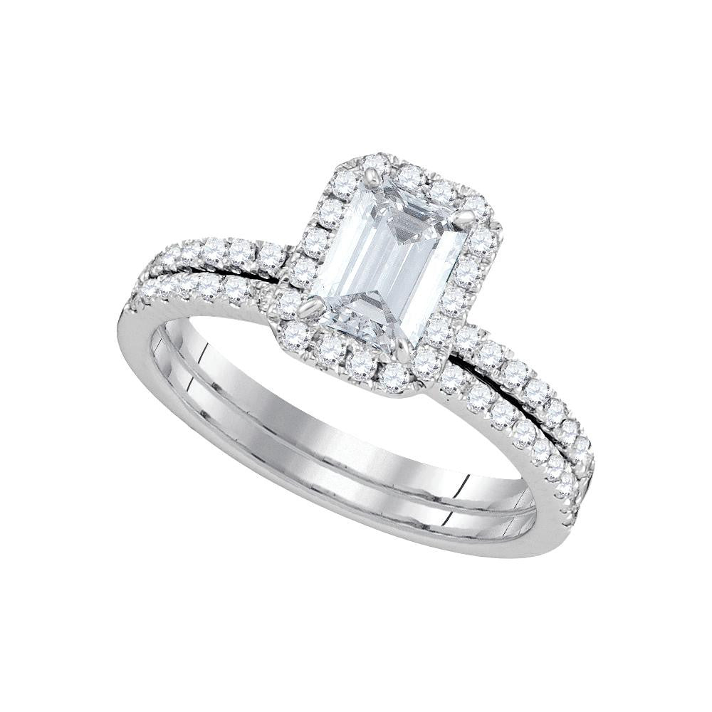 1  3-8CTW-Diamond 1 CT-CEME BRIDAL SET