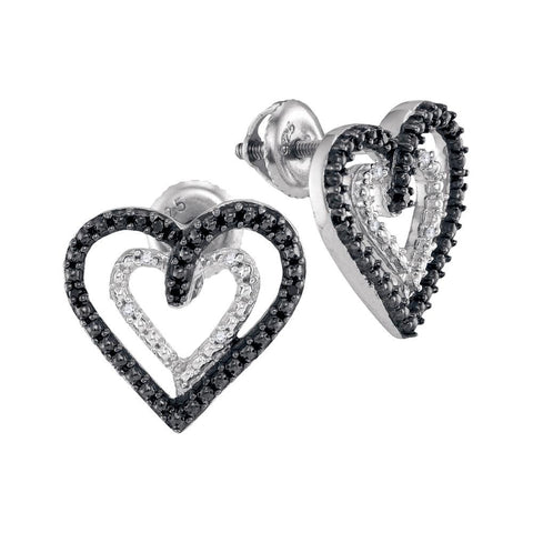 1-20CTW-Diamond FASHION BLACK EARRING