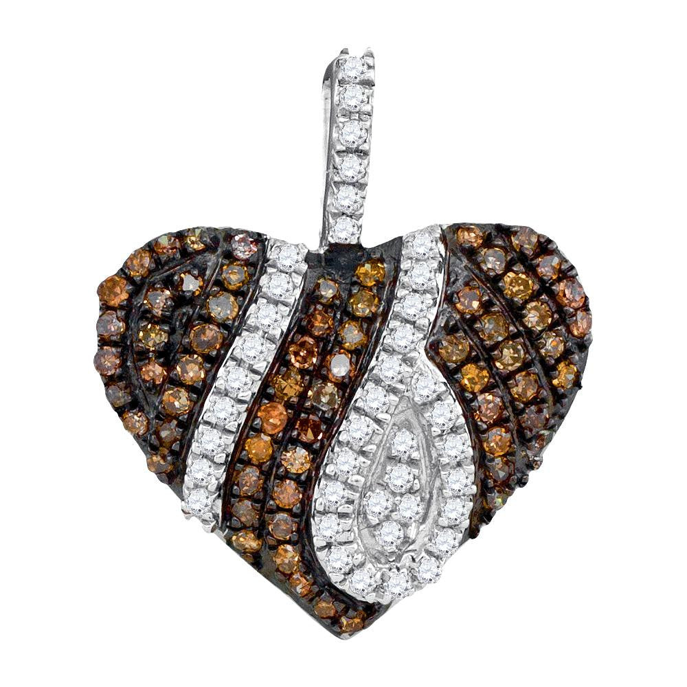 1-3CTW-Diamond FASHION BROWN PENDANT