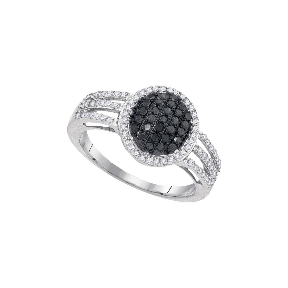 1-2CTW-Diamond FASHION BLACK RING