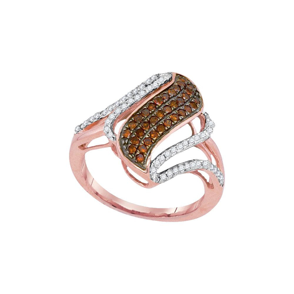 1-2CTW-Diamond FASHION RED RING