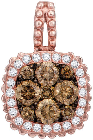 5-8CTW-Diamond BROWN  PENDANT