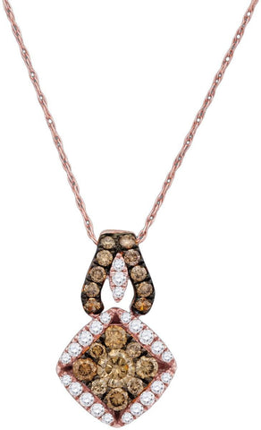 5-8CTW-Diamond BROWN  PENDANT