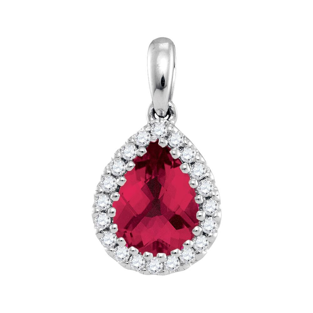 1-8CTW-Diamond 1 (MIN)CT RUBY PENDANT