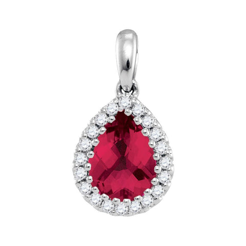 1-8CTW-Diamond 1 (MIN)CT RUBY PENDANT