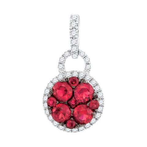 1-6CTW-Diamond 5-8(MN)CT RUBY PENDANT