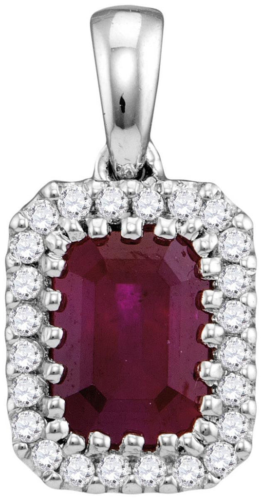 1-8CTW-Diamond 1 (MIN)CT RUBY PENDANT