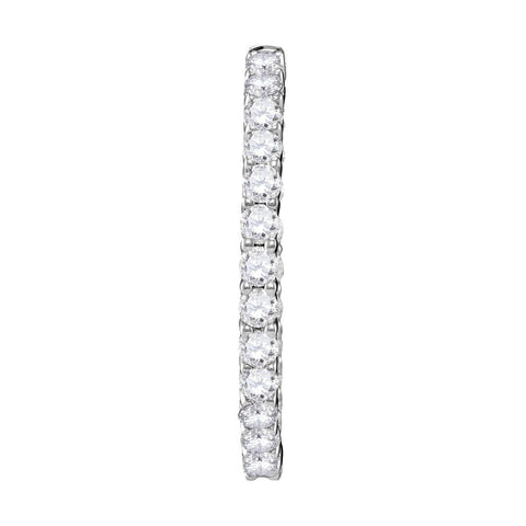 4 3-4CTW-Diamond HOOPS EARRINGS